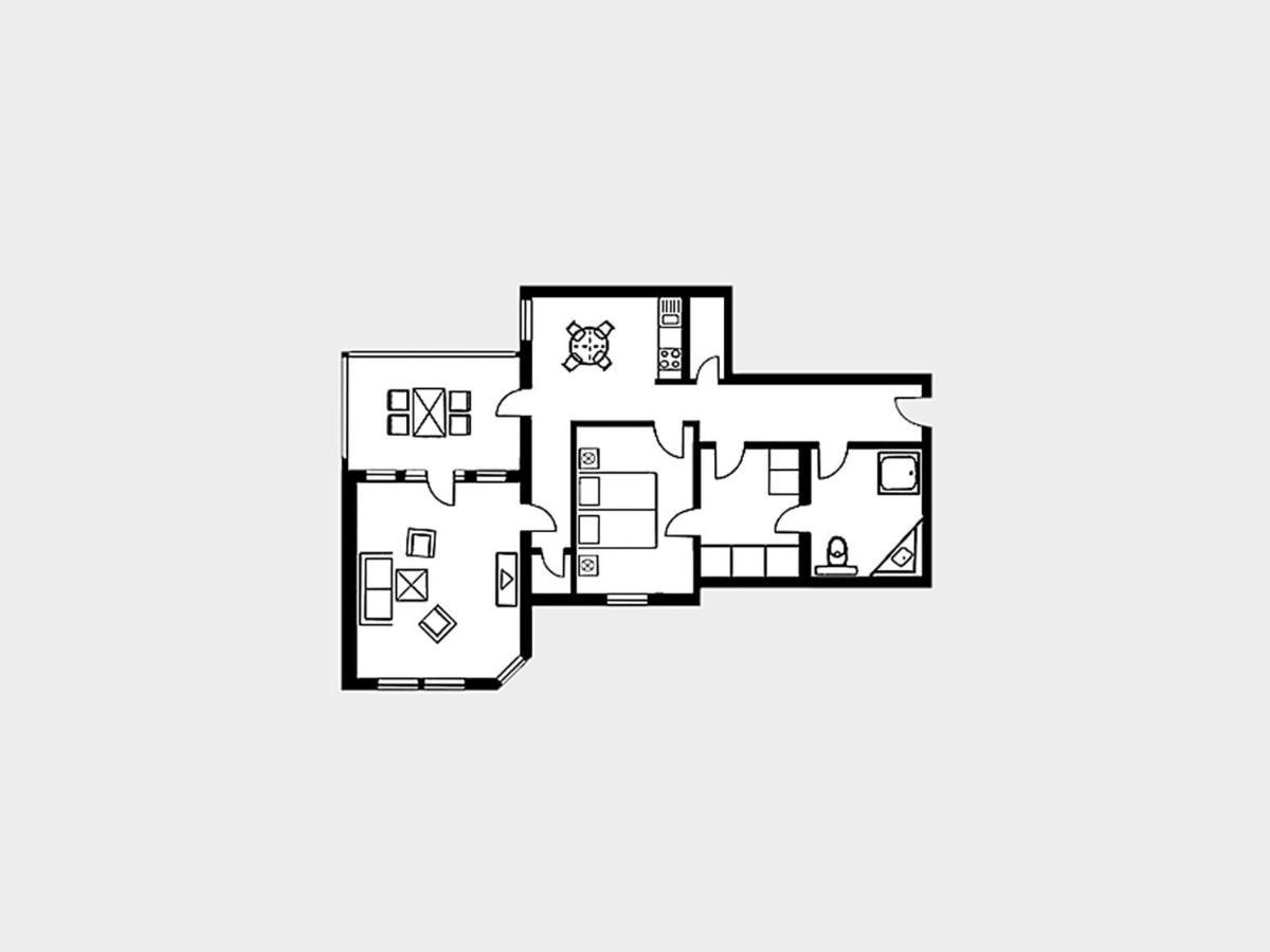 Strandvillen Binz - Ferienwohnung Mit Meerblick, 1 Schlafzimmer, Sauna Und Balkon Sv-712 Bagian luar foto